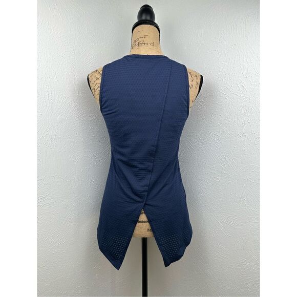 Ideology Blue Split-Back Tank Top Size XS - Picture 3 of 6